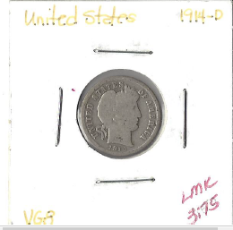 1914-D Barber Dime