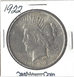 1922 Peace Dollar