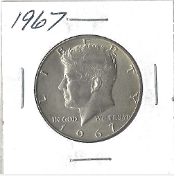 1967 Kennedy Half Dollar