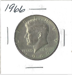 1966 Kennedy Half Dollar