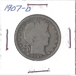 1907-D Barber Half Dollar