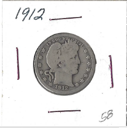 1912 Barber Quarter