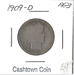 1909-D Barber Quarter