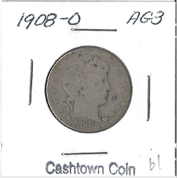 1908-O Barber Quarter