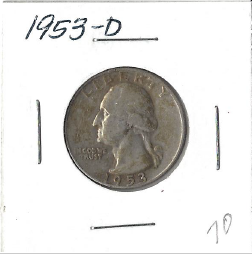 1953-D Washington Quarter