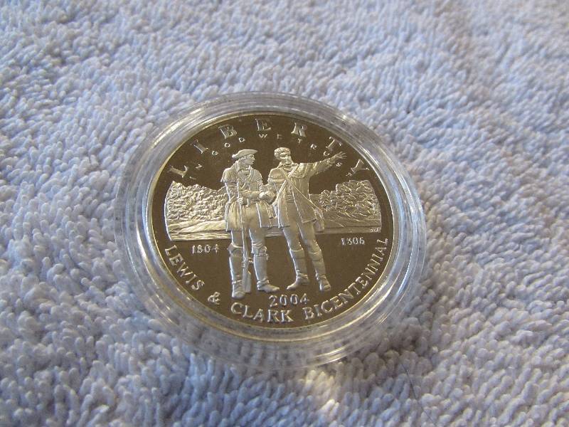 2004 P LEWIS & CLARK PROOF-63 SILVER COMMEMORATIVE DOLLAR COIN