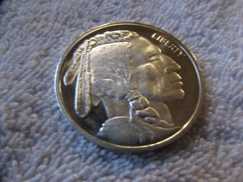 1 TROY OZ SILVER, INDIAN HEAD  BUFFALO