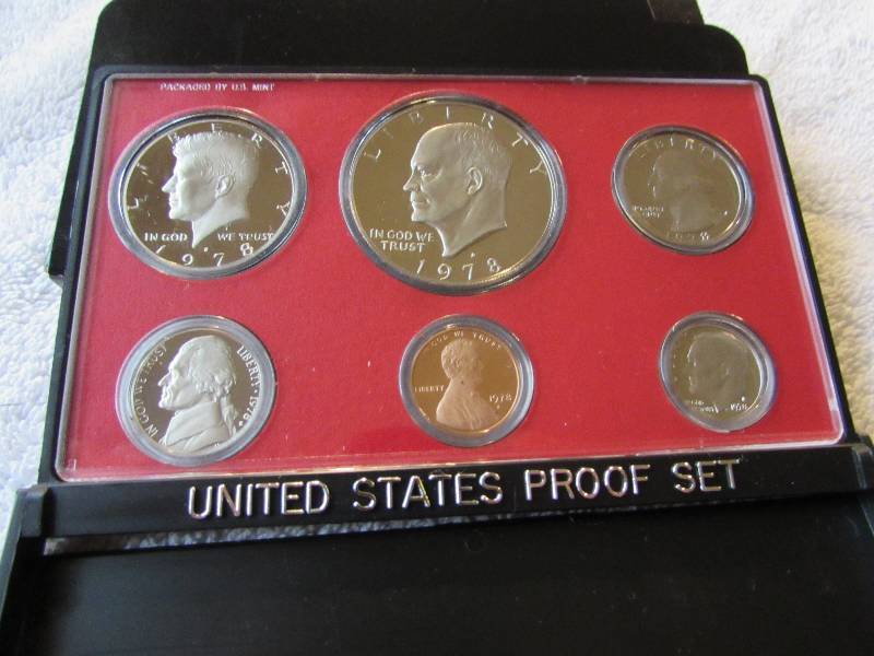 1978 US MINT PROOF SET, 6 COINS, S MINT