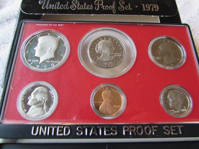 1979 US MINT PROOF SET, 6 COINS, S MINT