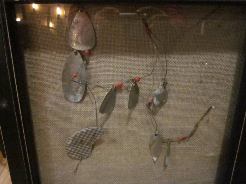 lot 70 image: 3 Vintage Fishing Shadow Boxes