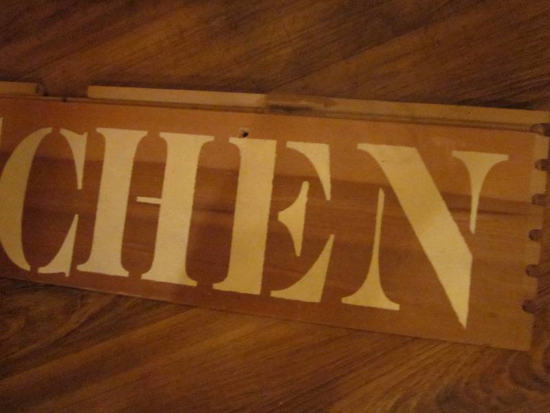 lot 72 image: Kitchen and Restroom Signs