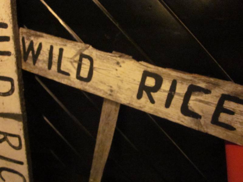 lot 73 image: Vintage Wild Rice Signs