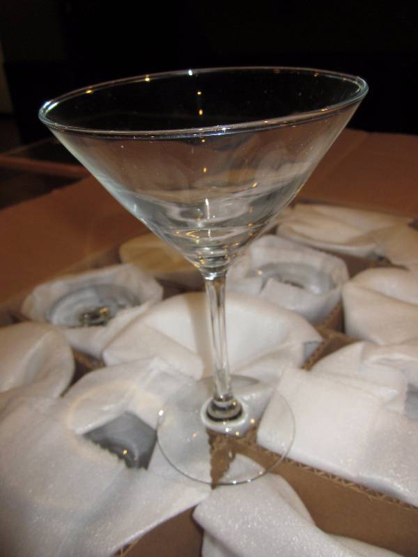 lot 159 image: 10 oz Martini Glasses