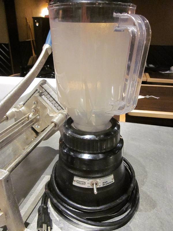 lot 95 image: French Fry Cutter & Bar Blender