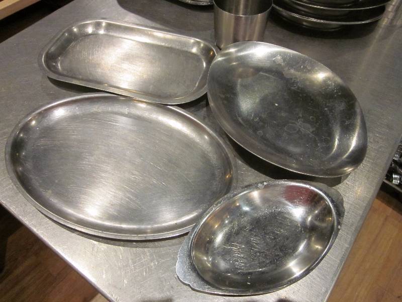 lot 240 image: Stainless Steel Dishes