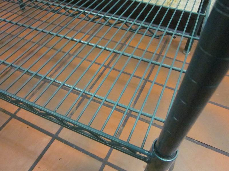 lot 246 image: Green Storage Shelf Unit