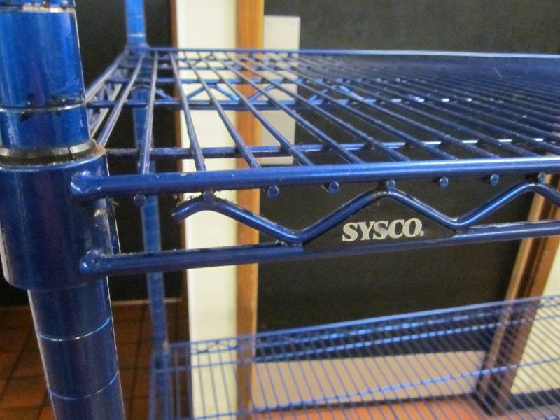lot 255 image: Blue Storage Shelf Unit