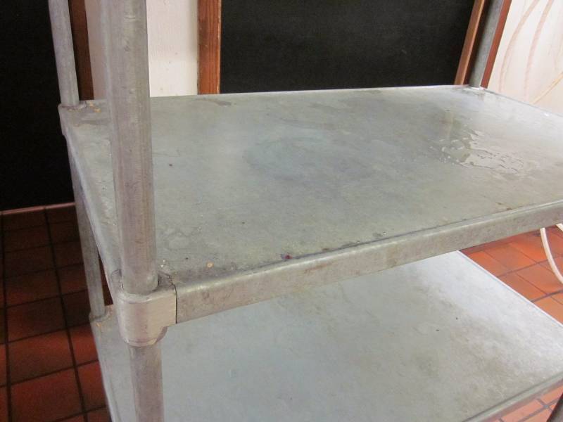 lot 259 image: Galvanized Steel Shelf Unit