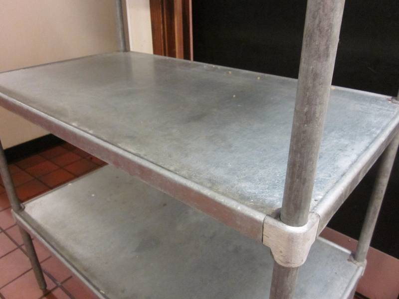 lot 260 image: Galvanized Steel Shelf Unit