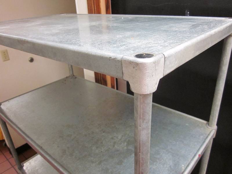 lot 261 image: Galvanized Steel Shelf Unit