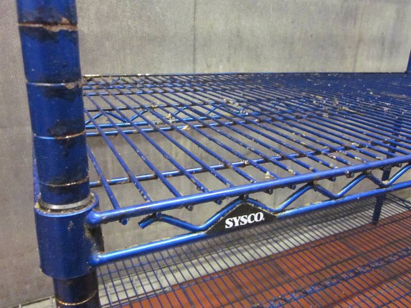 lot 264 image: Blue Storage Shelf Unit