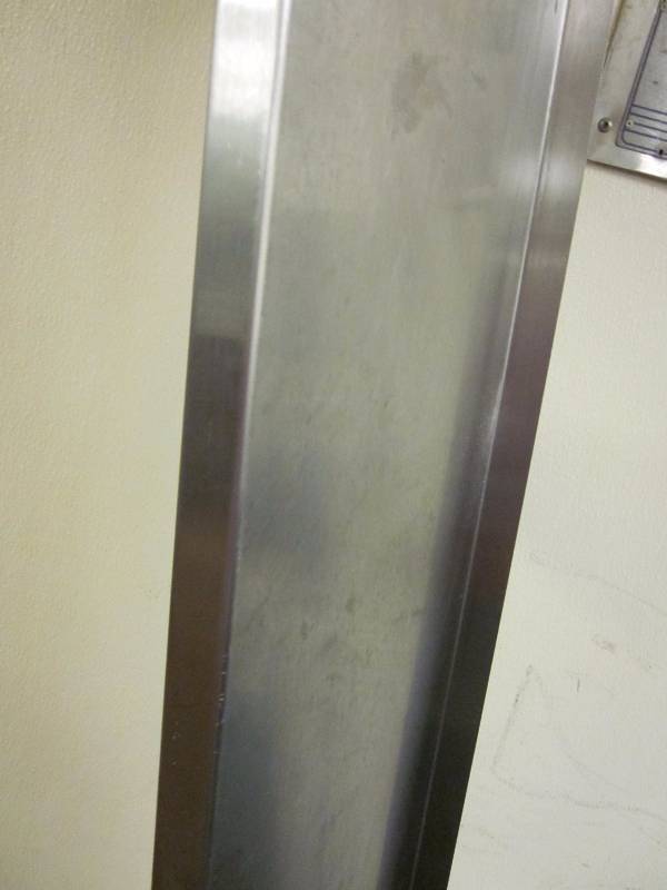 lot 31 image: Single Stainless Steel Wall Shelf