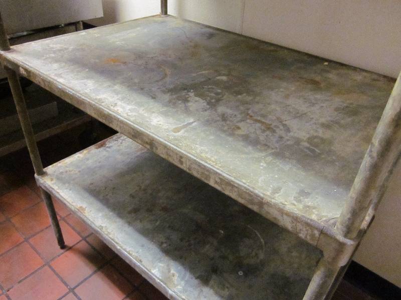 lot 38 image: Galvanized Steel Shelf Unit
