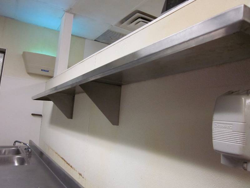 lot 40 image: Stainless Steel Wall Shelf