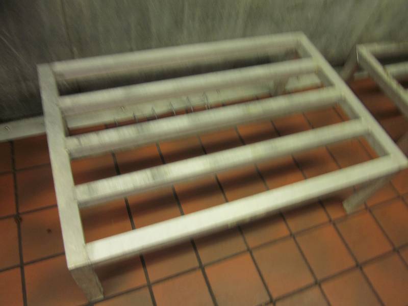 lot 42 image: Short Aluminum Storage Rack
