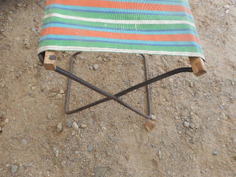 VINTAGE METAL COT CHAIR