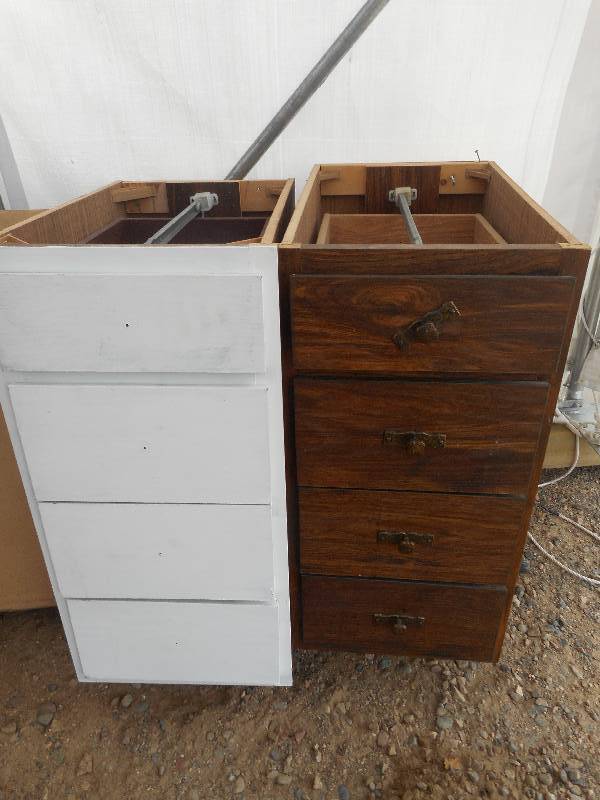 2 FOUR DRAWER CABNETS