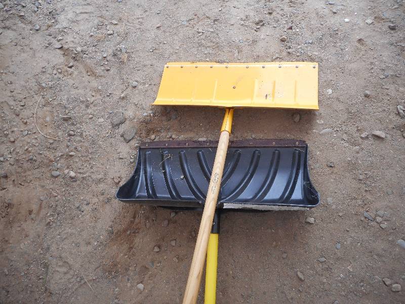 2 NEWER SNOW SHOVELS
