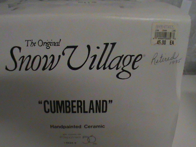 Dept. 56 - Cumberland