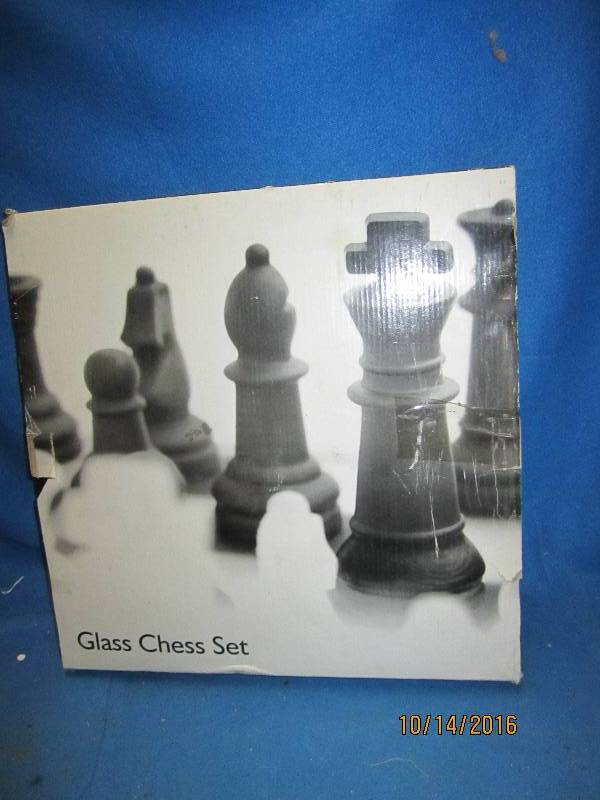 Glass chess set...