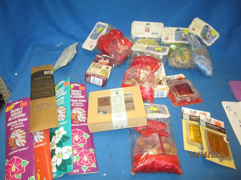 Lot of incense and home fragrances...