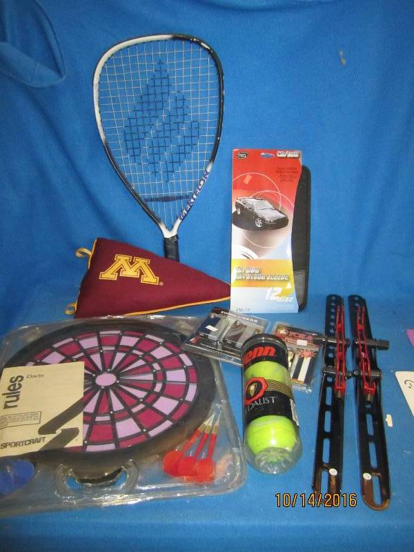 Lot of sports items...