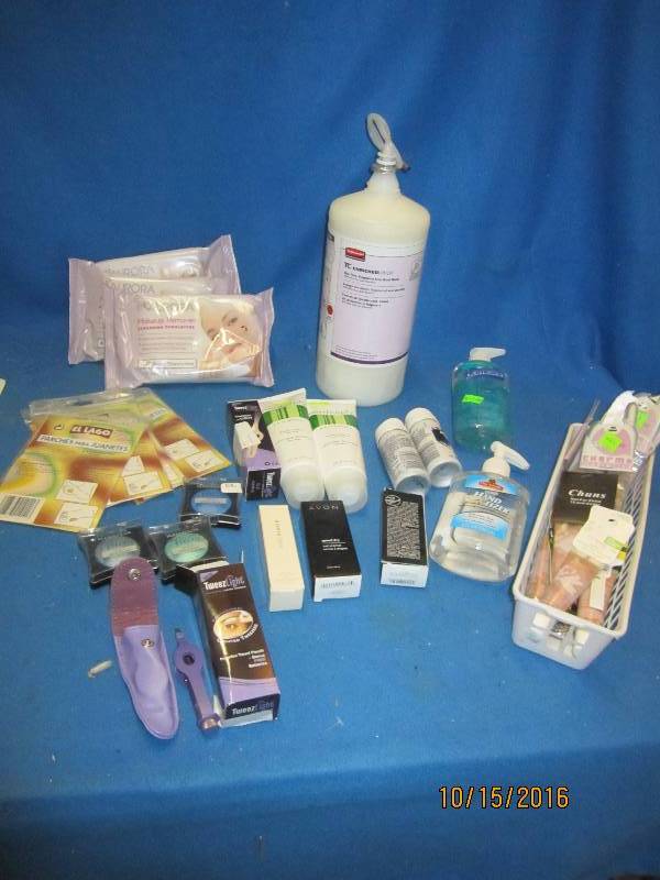 Lot of cosmetics health and beauty...