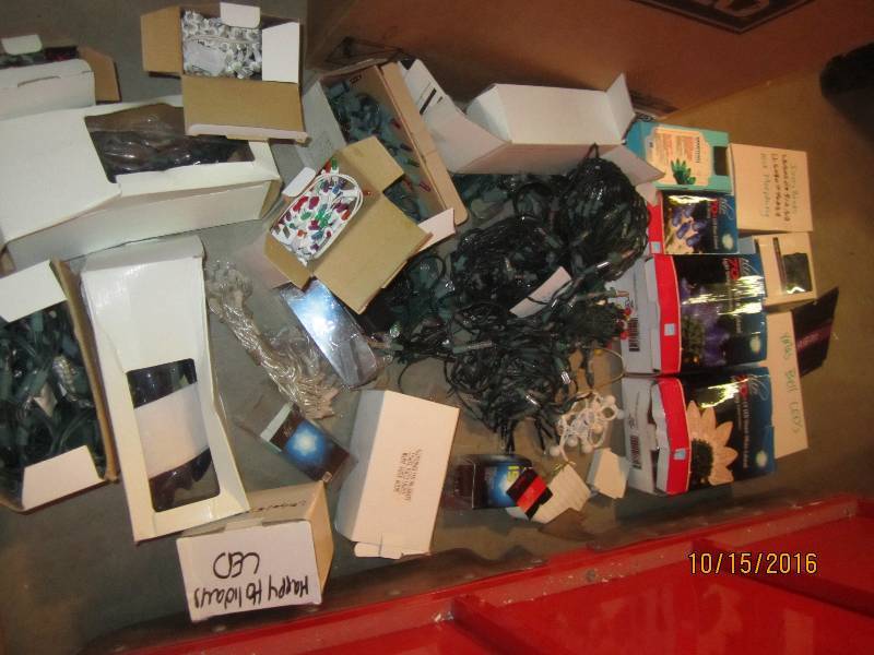 Lot of LED Christmas lights...