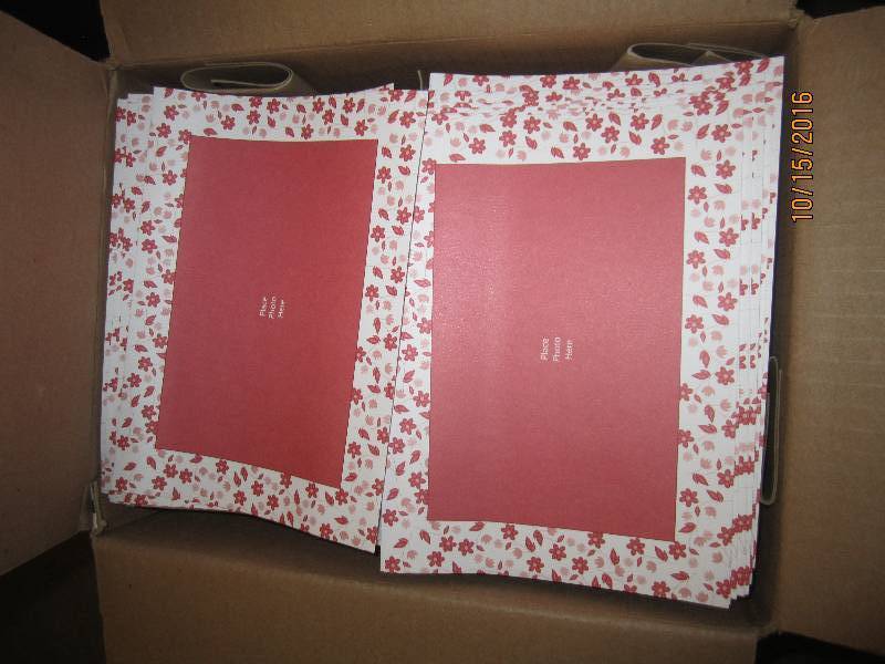 Box of 900 photo greeting cards...