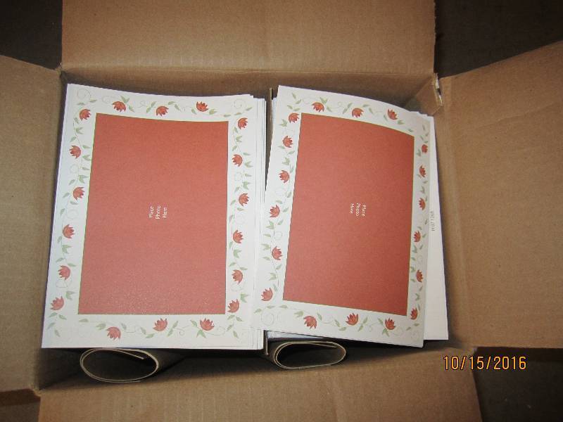 Box of 900 photo greeting cards...