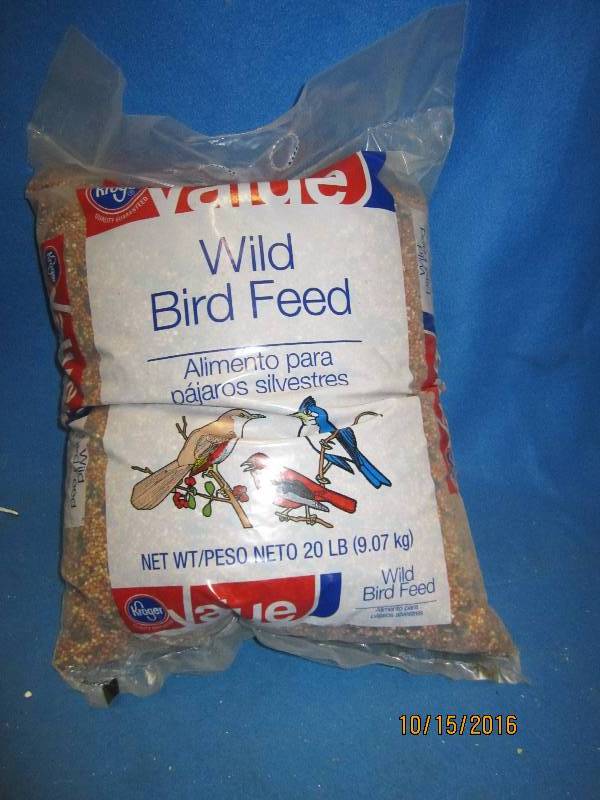 20lb bag of bird food...