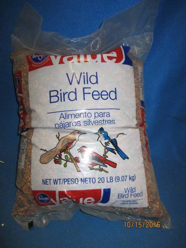 20lb bag of bird food...