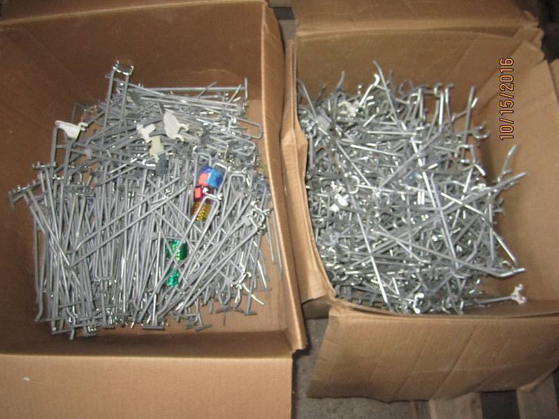 2 boxes of peg hooks...