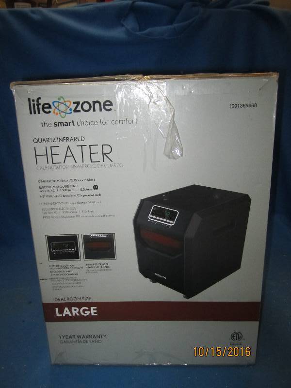 Life zone large room size heater op...