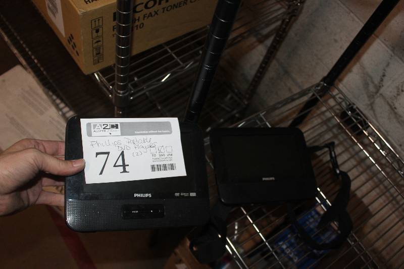 lot 74 image: Phillips Portable DVD Players (2)