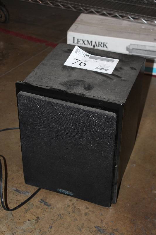 lot 76 image: Speaker, Insignia, Model NS-HT51, 50W, 33Hz-160Hz