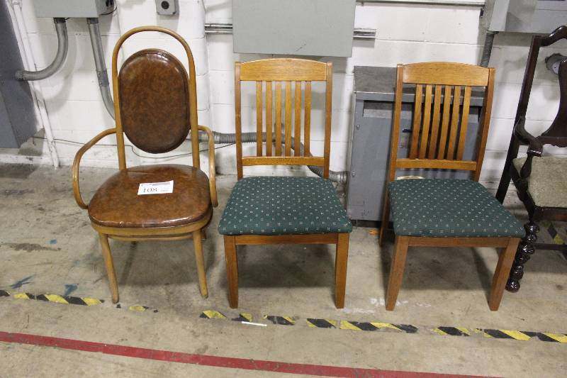 lot 108 image: Assorted chairs (3)