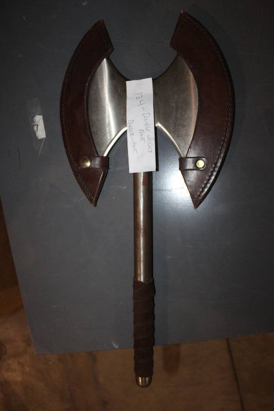 lot 124 image: Double Sided Axe, Decorative