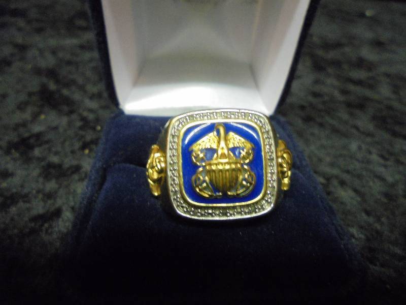 Danbury Mint US Navy Ring - Size 10
