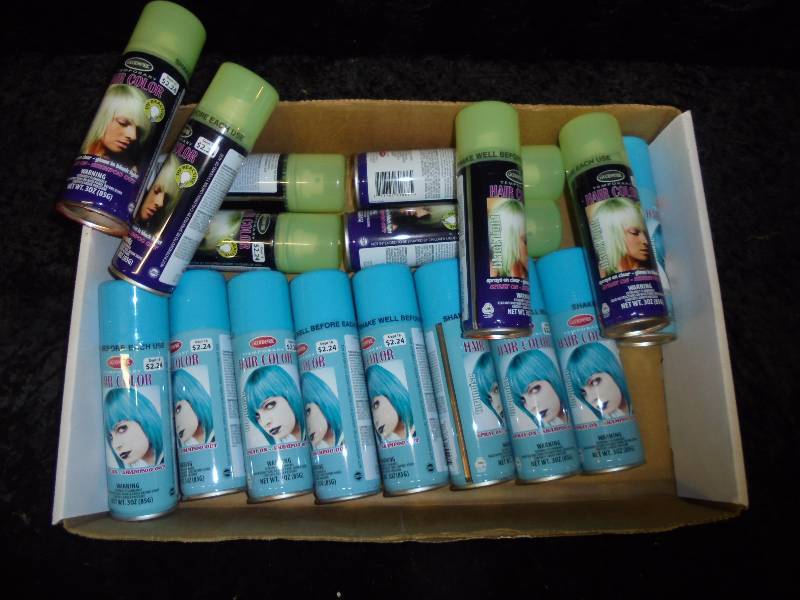 Lot- Temorary Hair Color Cans, Great for Halloween